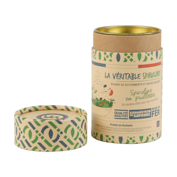 Kraft Paper Tube Box with Metal Tinplate