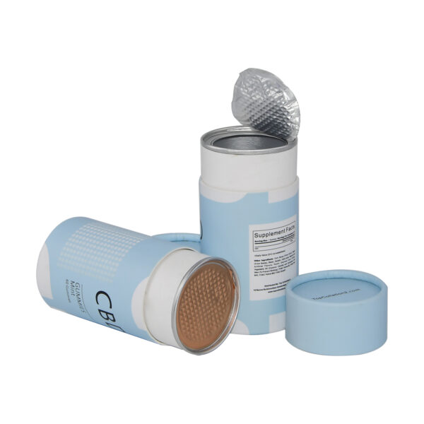 Easy Peel off Lid Paper Tube