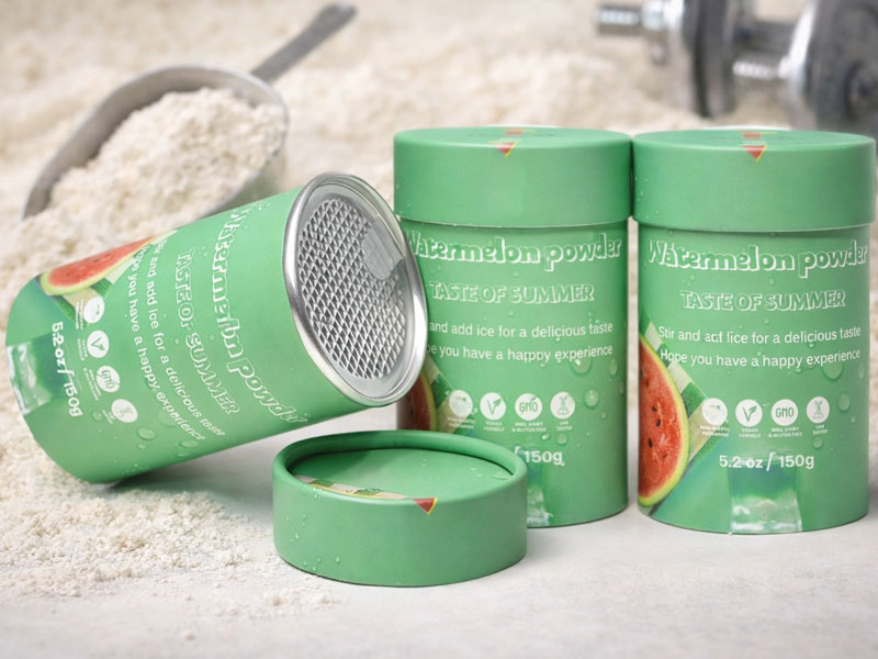 Protein Powder Paper Canisters